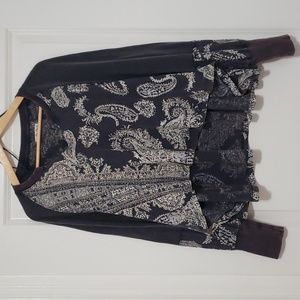 We the Free gray and white shirt